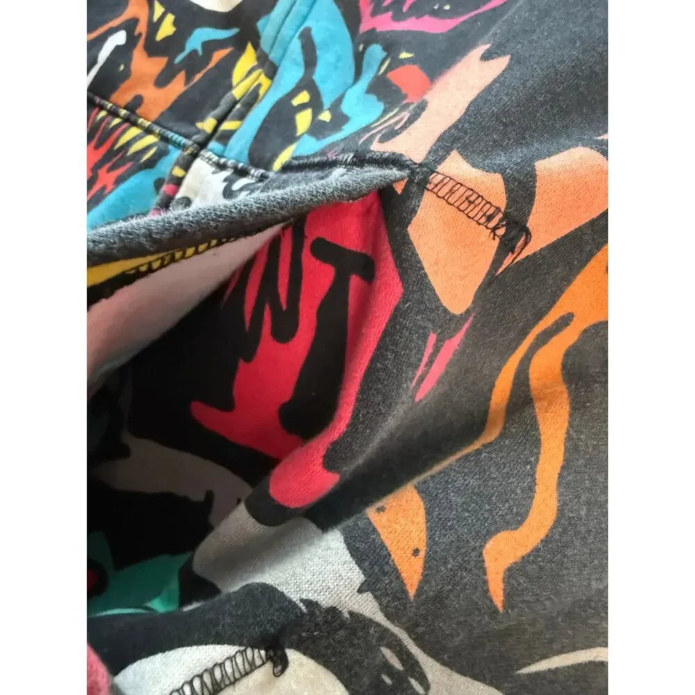Volcom Big Monster Basic Zip Hoodie All Over Print Sherpa Lined XXL Skate Y2K - Picture 4 of 15